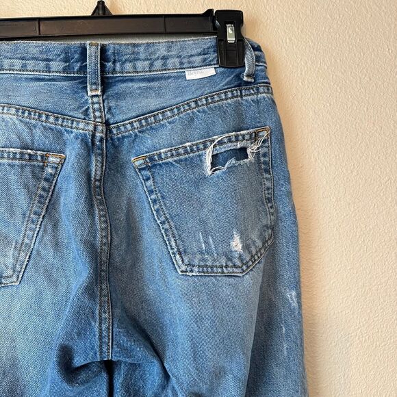 Boyish Jeans Tommy in Stage Door Mid Rise‎ Distressed Cotton Crop Size 26 - Picture 4 of 13